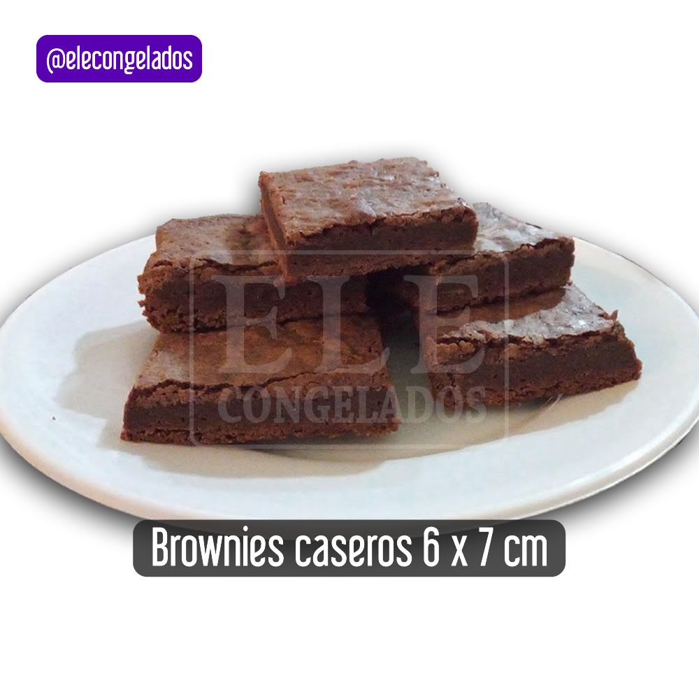 brownies de chocolate sin toppins