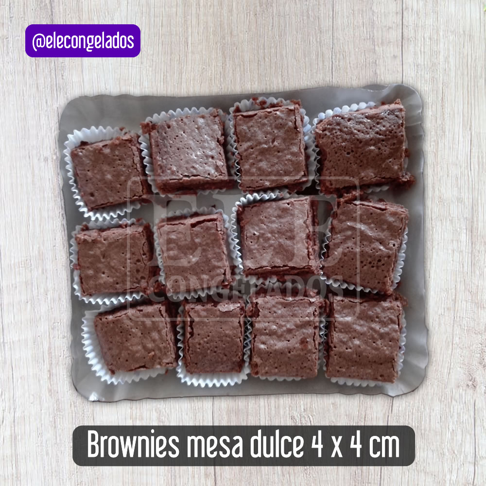 brownies de chocolate personalizados