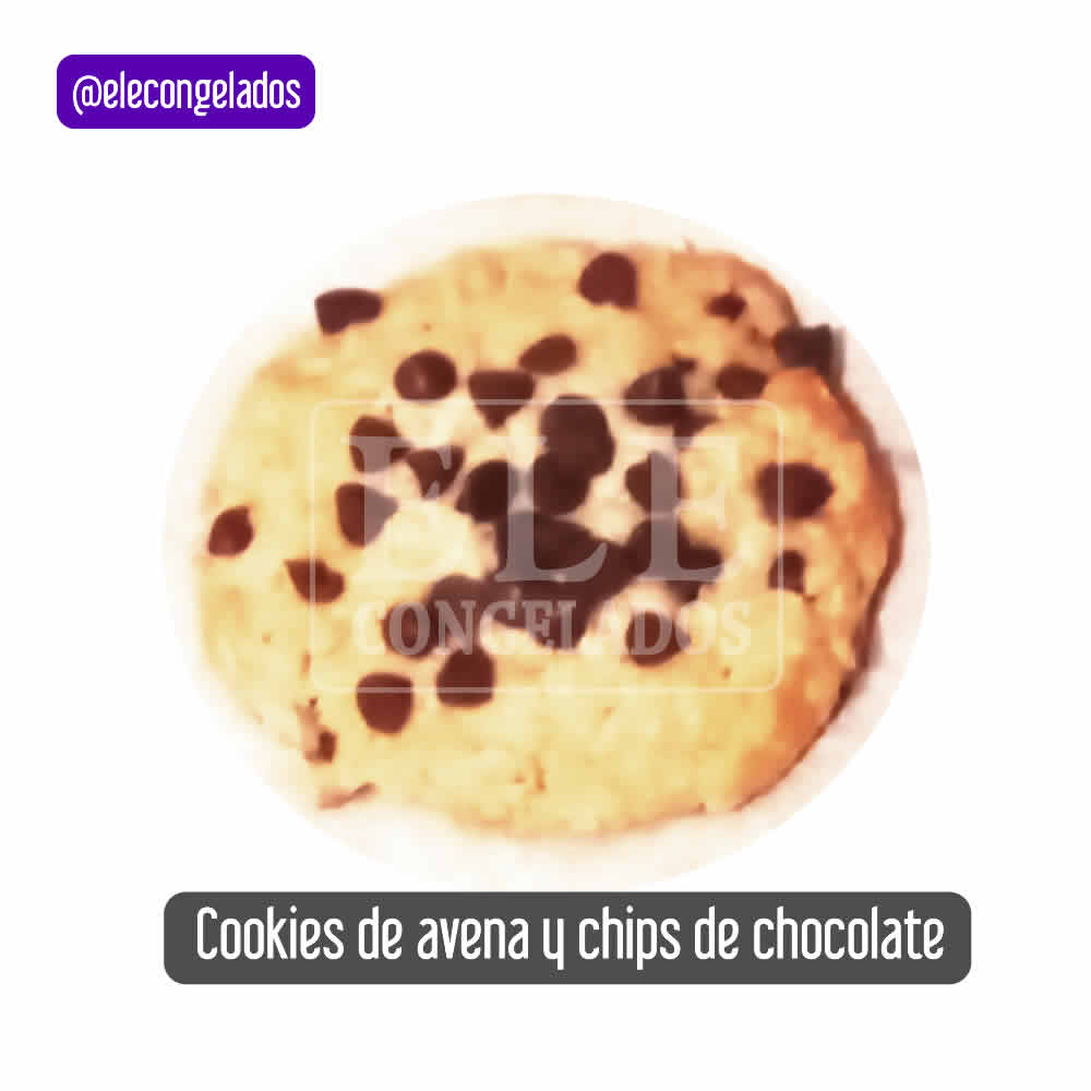 galletitas cookies de avena y chips de chocolate