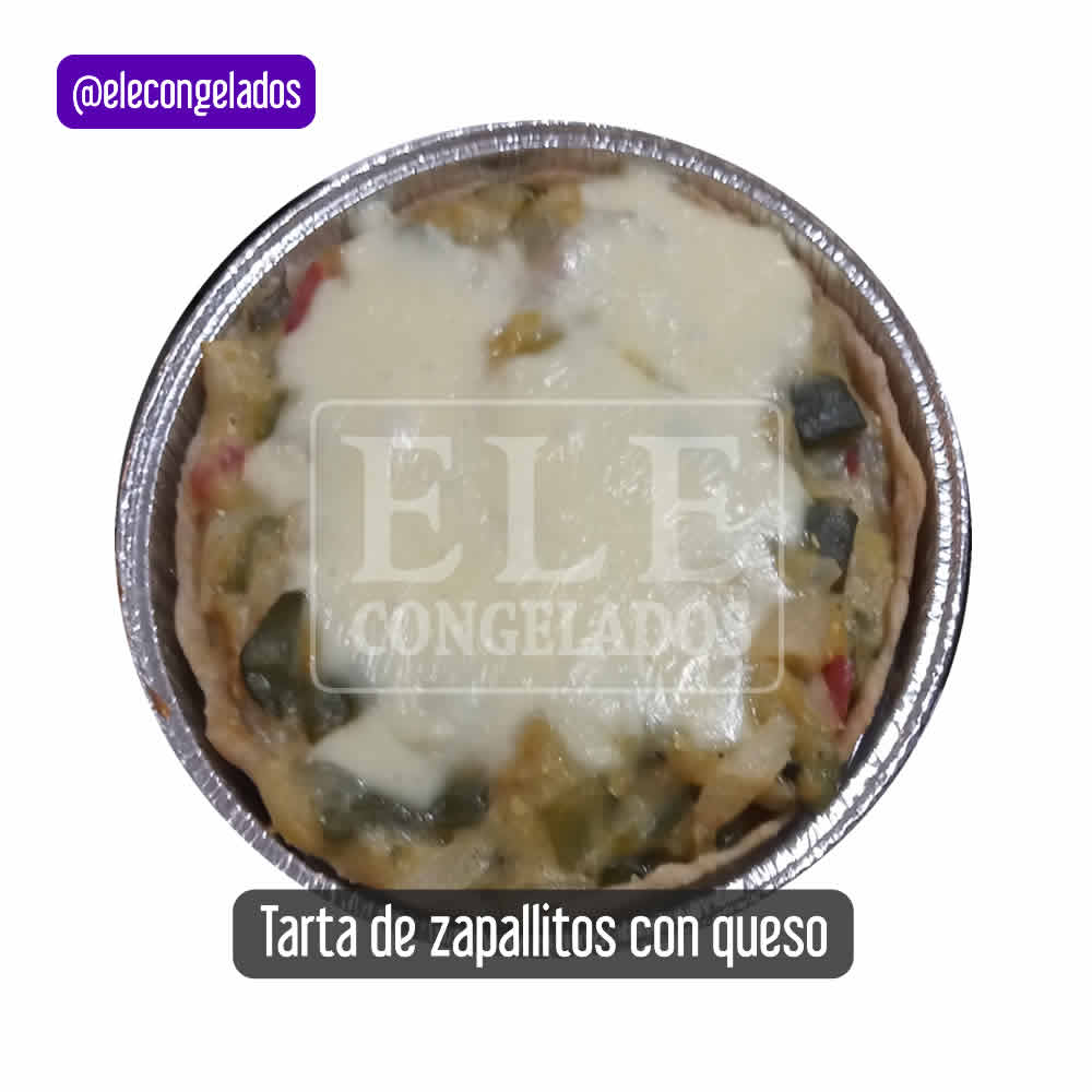 tarta individual de zapallitos con queso